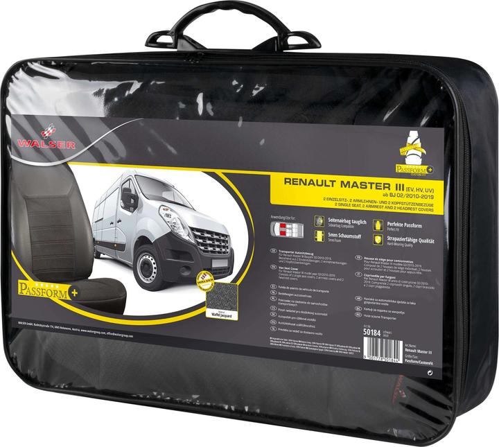 Immagine prodotto Walser Coprisedile Premium per Renault Master III 02/2010-oggi Anteriore
