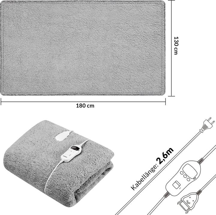 Immagine prodotto Monzana Coperta riscaldata in pile (180 x 130 cm)