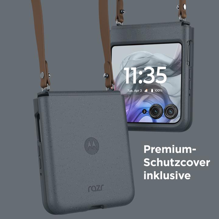 Actual product image Motorola Razr 50 (256 GB, Koala grey, 6.90", SIM + eSIM, 50 Mpx, 5G)