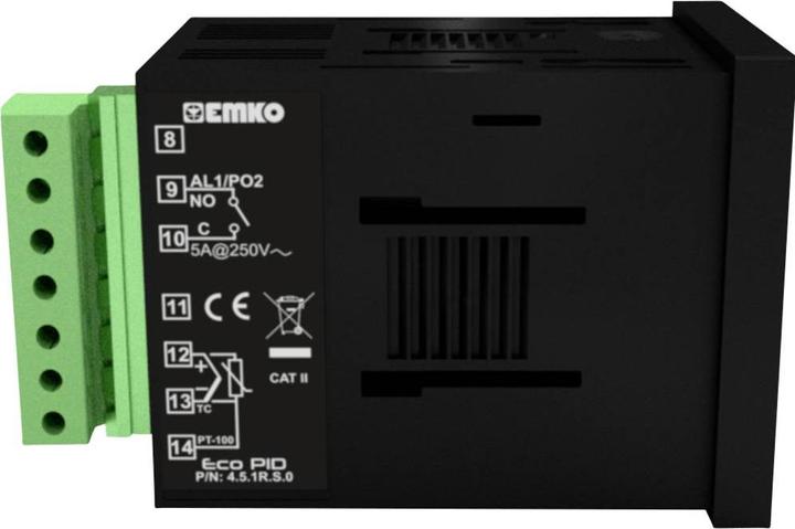 Immagine prodotto Emko ecoPID.4.5.1R.S.0 Regolatore di temperatura Pt100, J, K, R, S, T, L -199 a +999°C Relè 5 A, SSR (L