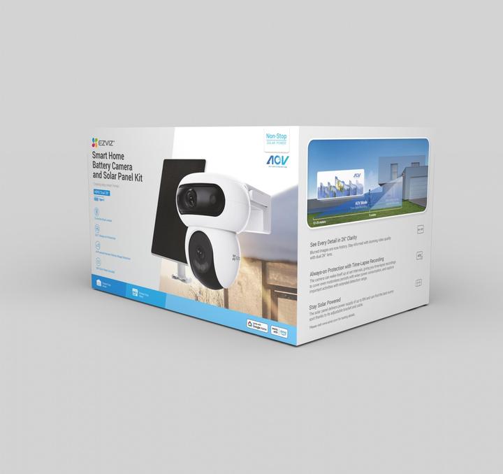 Actual product image EZVIZ HB90+8W solar panel (2880 x 1620 Pixels)