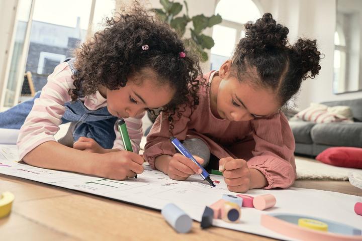 Produktbild STABILO Trio Scribbi Gefederter Dreikant-Filzstift (Schwarz, 1 x)