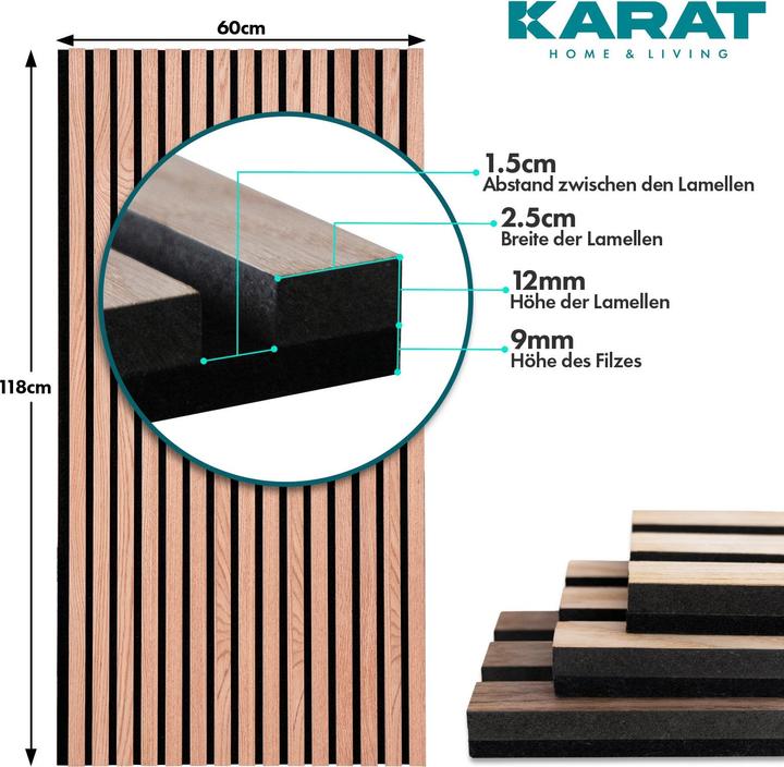 Produktbild Karat Akustikpaneele (118 x 60 cm)