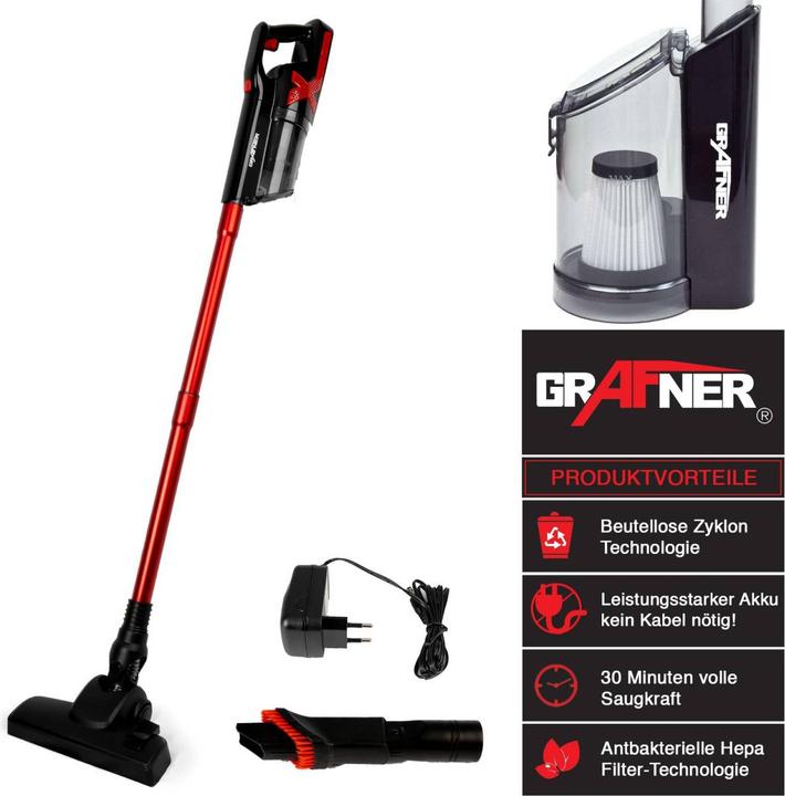 Actual product image Grafner Battery Cyclone Hand Vacuum Cleaner