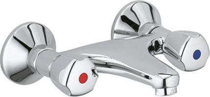 Actual product image Kludi Wandarmatur STANDARD CARE DN 15 Terralux Griff Metall chrom