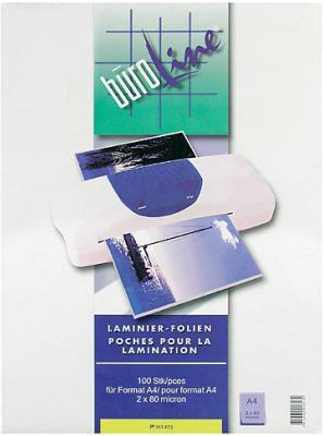 Produktbild BüroLine Laminier-Folien - Standard (A3, 100 Stück, 80 µm)