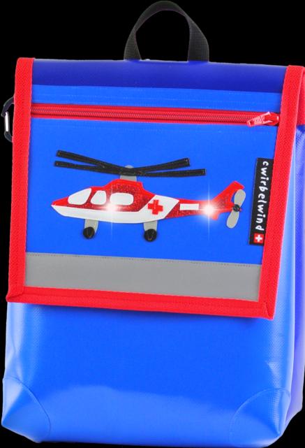 Image du produit Cwirbelwind Sac à dos pour maternelle Hélicoptère de secours scintillant