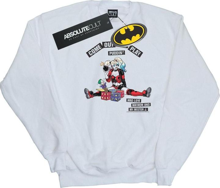Harley Quinn kommen heraus und spielen Baumwolle Sweatshirt