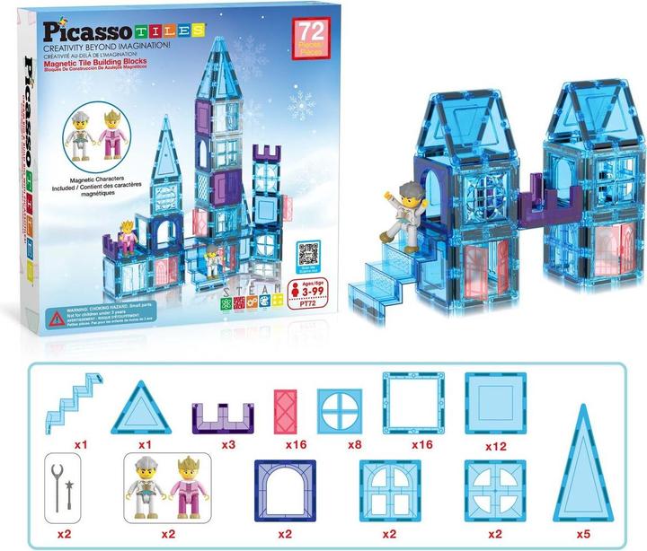Image du produit PicassoTiles Picasso Tiles - Ensemble de thèmes d'hiver glacial (PT22)