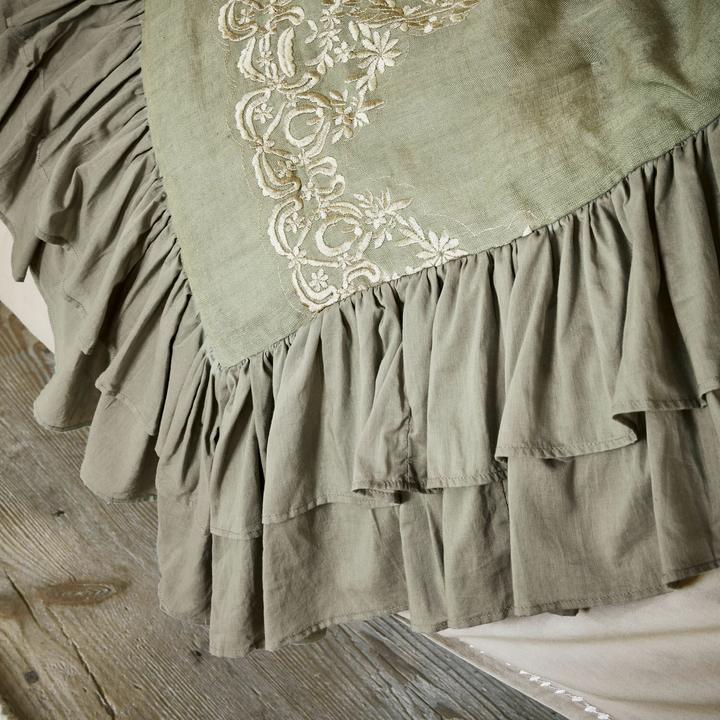 Actual product image Loberon Quilt Therese green (H, 240 cm)
