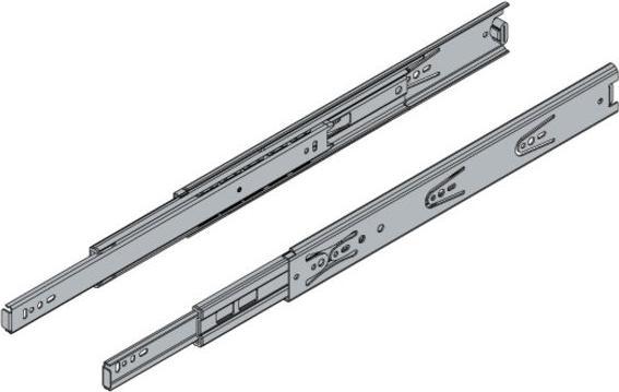 Image du produit Hettich Schubladenschiene Vollauszug 350 mm chromatiert 2 Stück