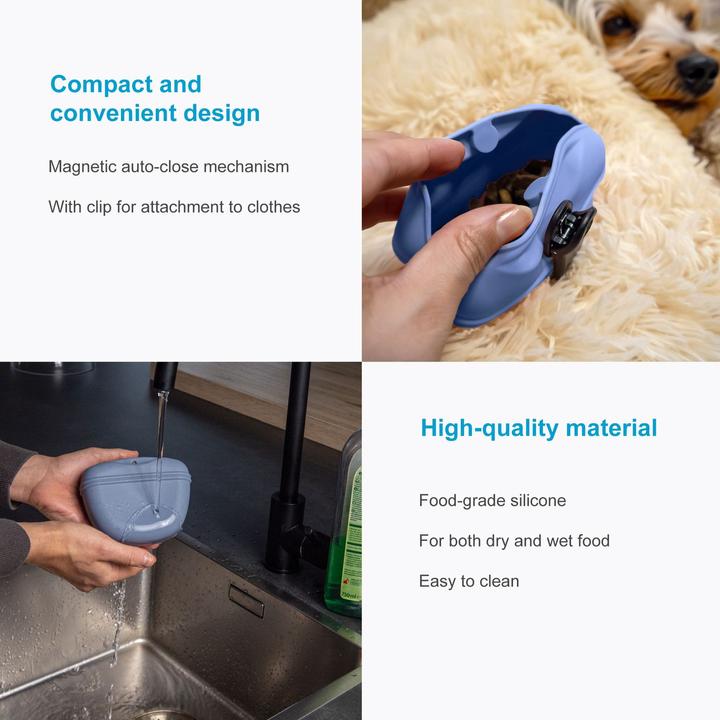 Produktbild Intirilife Leckerlibeutel für Hunde mit Gürtelclip (One Size)