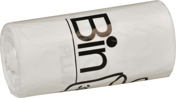 Produktbild Abena Abfallbeutel, Sternboden, 30 l, 20 my, weiss, Rolle mit 15 Stück. (15 x, 30 l)