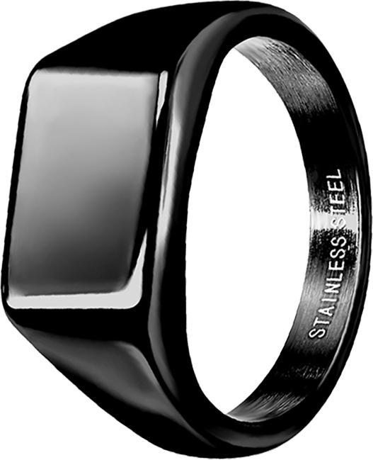 Produktbild Star Piercing Ring schwarz Quadrat flach (Chirurgenstahl 316L, ohne Messing)