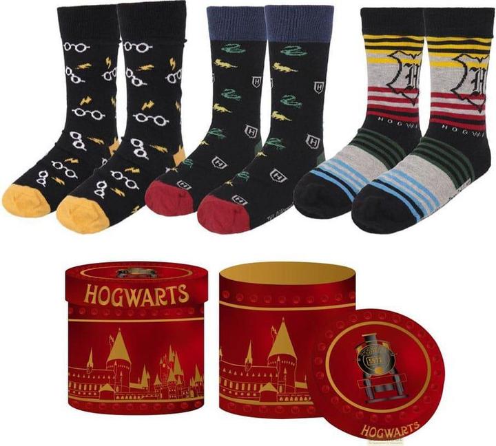 Actual product image Cerda HARRY POTTER - Pack de 3 Paires de Chaussettes (Taille 36-43) (pack of 3, 36 - 45)