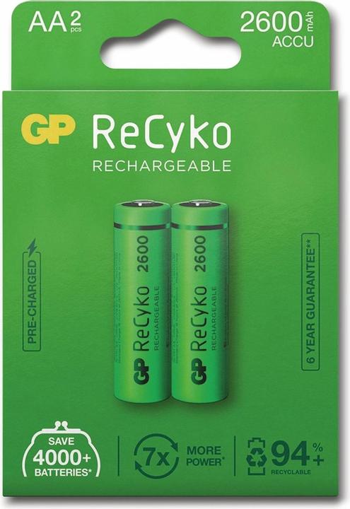 GP Batteries ReCyko (1 pcs., AA, 2600 mAh)