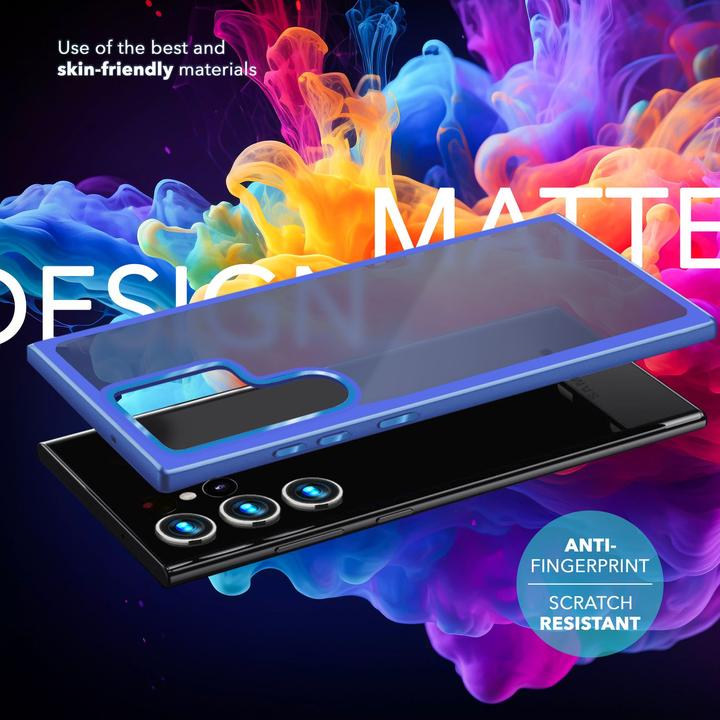 Actual product image Nalia Semi-transparent hybrid cover with protective frame (Samsung Galaxy S24 Ultra)