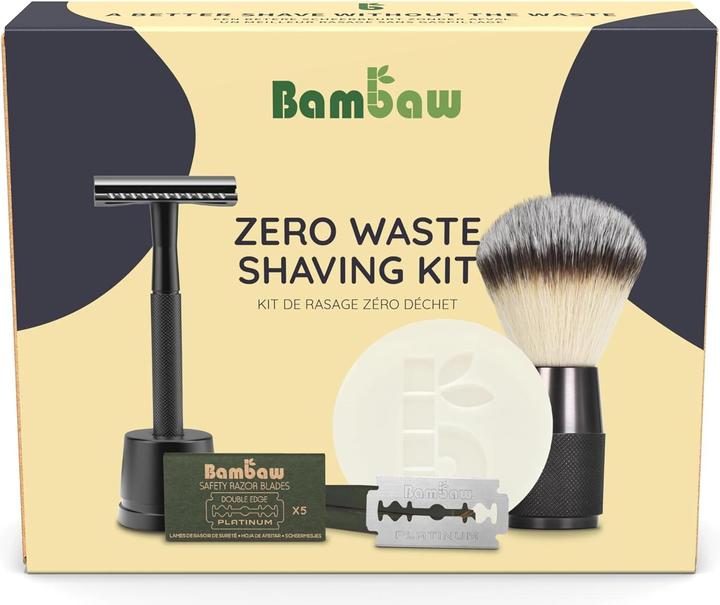 Immagine prodotto Bam Baw Set da barba regalo Bambaw nero 4 pezzi