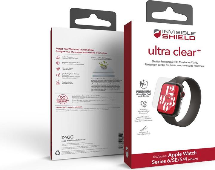 Actual product image Zagg InvisibleShield Ultra Clear+ screen protector