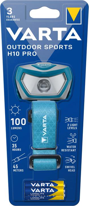 Produktbild Varta Taschenlampe Outdoor Sports H10 Pro 3AAA (100 lm)