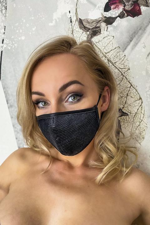 Actual product image Noir Handmade Mesh ear mask