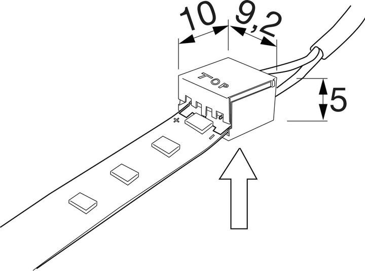Actual product image Bilton LED direct connector Connecting strip for Led baths