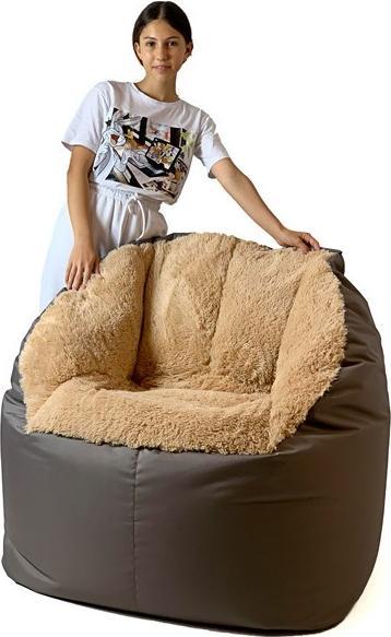 Image du produit Go Gift Sako sac Pouf Fluffy marron XXL 140 x 90 cm