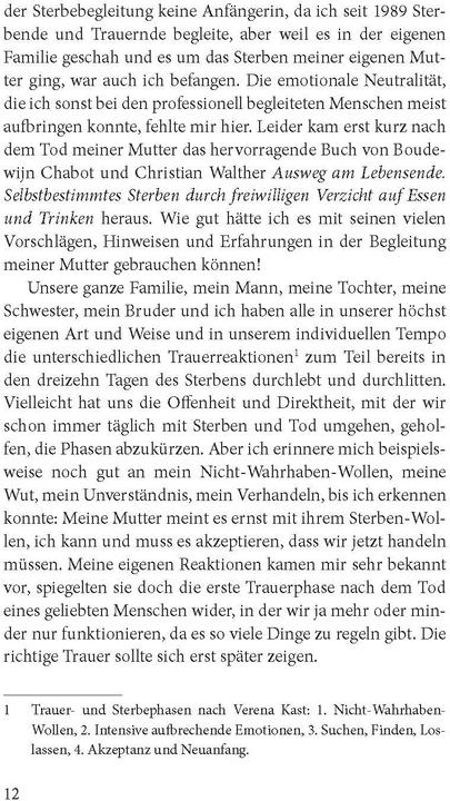 Actual product image Sterbefasten (German, Christiane Zur Nieden, Barbara Rütting, 2016)
