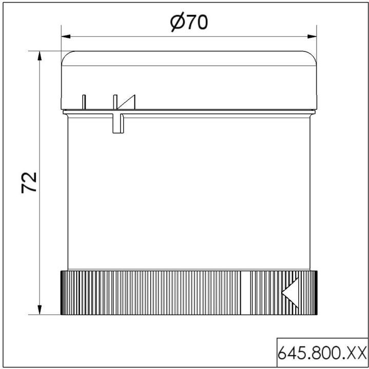 Image du produit Werma SIRENE NOIRE,85dB 230Vac/dc 25mA