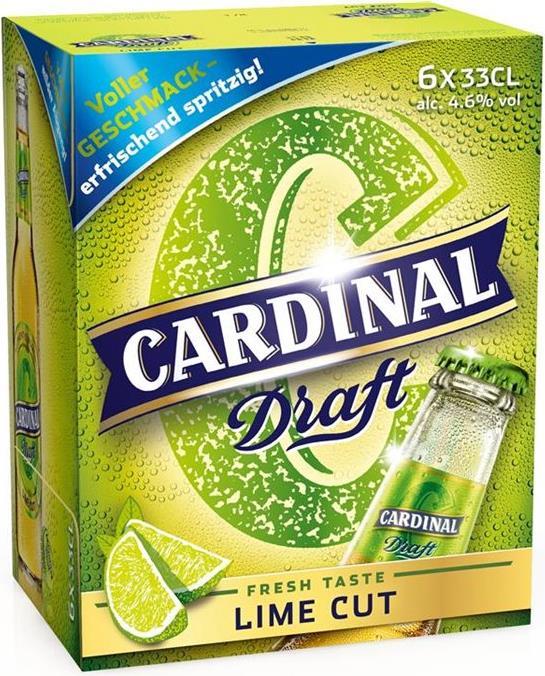 Produktbild Cardinal Lime Cut (6 x 33 cl)