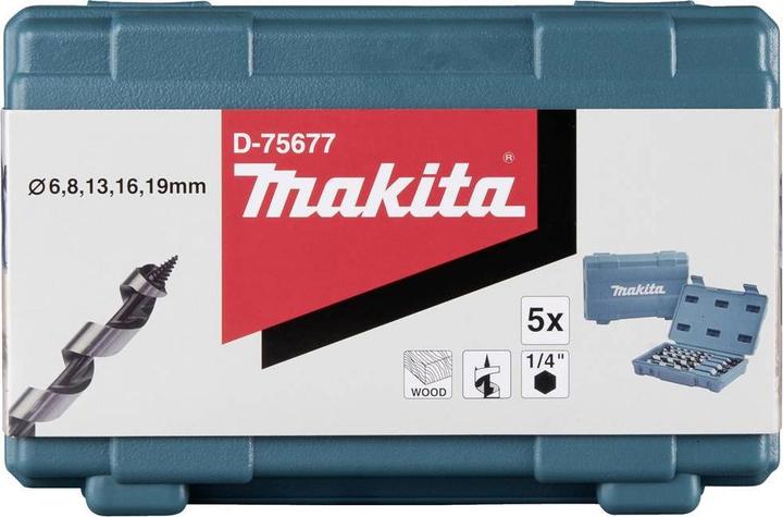Produktbild Makita Schlangenbohrer-Set (19 mm, 6 mm, 16 mm, 8 mm, 13 mm)