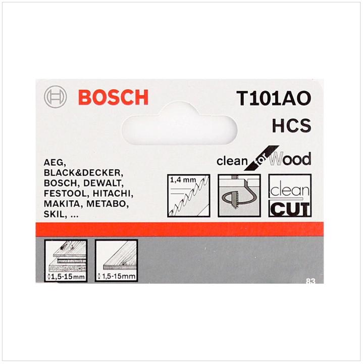 Immagine prodotto Bosch Professional Zubehör Lama per seghetto alternativo T 101 AO, Clean