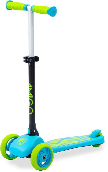 Produktbild Amigo Twister faltbarer 3-Rad-Kinderroller mit Fussbremse blau/lime