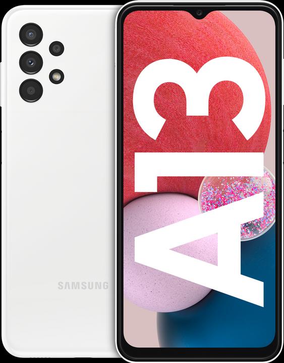 Actual product image Samsung Galaxy A13 EU (64 GB, White, 6.60", Dual SIM, 50 Mpx, 4G)
