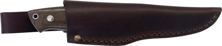 Image du produit Brisa Trapper 95 Elmax Green Micarta Scandi Leather (9.50 cm)