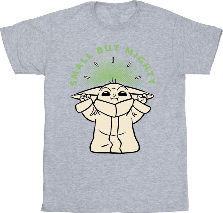 Actual product image Star Wars Mens The Mandalorian Small But Mighty Grogu T-Shirt (L)
