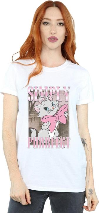 Actual product image Disney Womens/Ladies Aristocats Marie Simply Purrfect Homage Cotton Boyfriend T-Shirt (S)