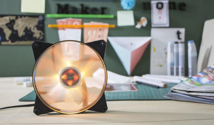 Actual product image Cooler Master MasterFan Pro 140 Air Flow RGB Processor Fan Black, Transparent (140 mm, 1 x)
