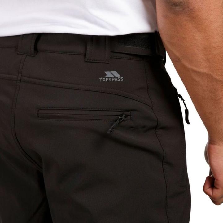 Immagine prodotto Trespass HEMIC - Pantaloni Softshell da uomo (nero, L, BLX) (L)