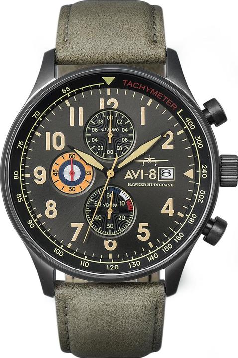 Immagine prodotto AVI-8 AV-4011-0E Cronografo Hawker Hurricane 42mm 5ATM (Cronografo, 42 mm)