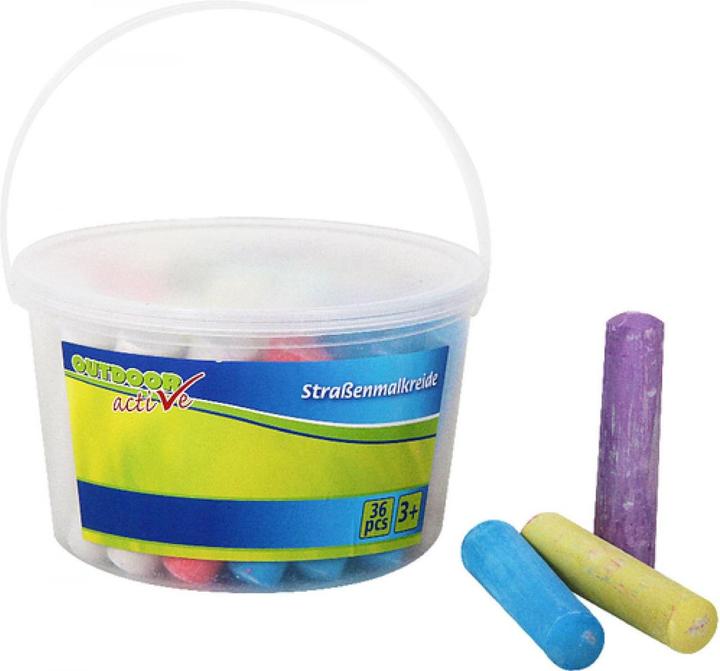 Actual product image Vedes Street paint chalk in bucket (Multicoloured, 20 x)