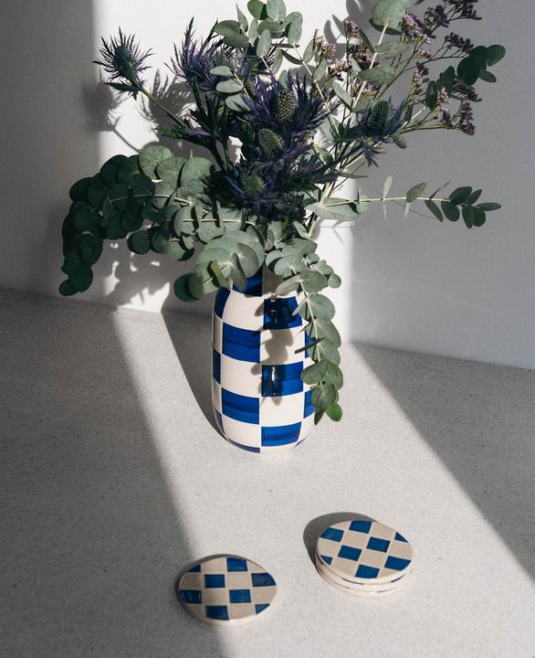 Actual product image Esmée Set of 4 Ceramic Coasters (4 x, Glass coaster)
