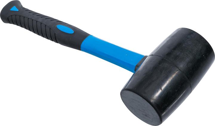 Produktbild BGS Gummihammer Fiberglasstiel schwarzer Kopf Ø 65 mm 720 g (1014 g)