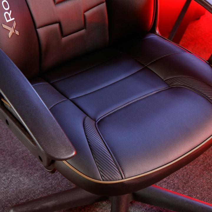Immagine prodotto X Rocker Chaise de bureau Saturn con roulettes e mi-dossier Noire/Dorée