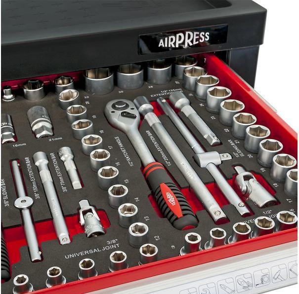 Immagine prodotto Airpress gereedschapswagen gevuld 217-delig (217 x)