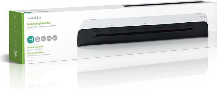 Produktbild Nedis Laminiermaschine - Warm und Kalt - Grösse A3 - Wärmt in 4 bis 6 Minuten auf - Bereitschafts-L (75 - 125 µm, A3)