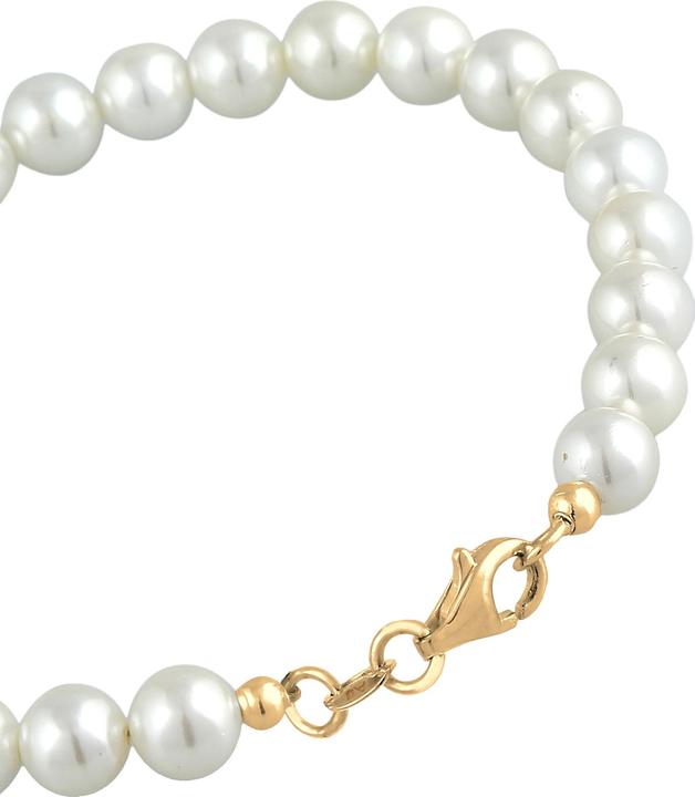 Elli Armband Muschelkernperlen 925 Sterling Silber