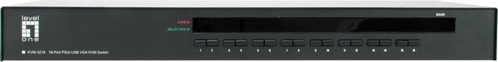 Actual product image LevelOne Level One KVM-3216 16-Port PS/2-USB VGA KVM Switch