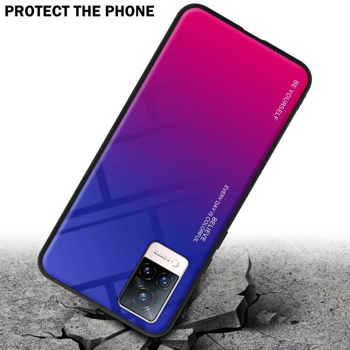 Actual product image Cadorabo TPU 2 colors glass envelope (Vivo V21)