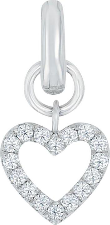 Image du produit Amor Charms pour femme, argent sterling 925, zirconium synth. | coeur (Argent 925)